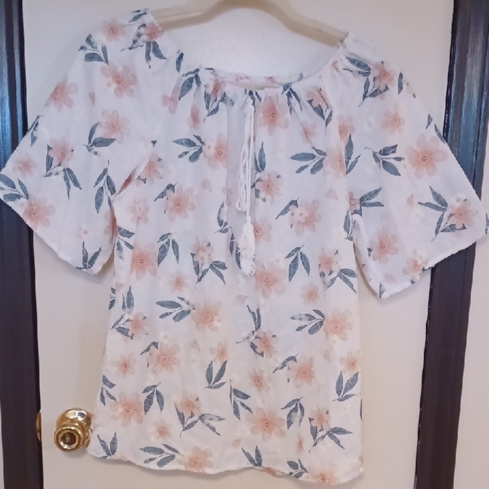 Ana & Rose Blouse with Tie Front